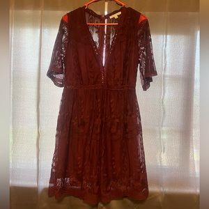 Haute Monde Dress with Shear Sleeves